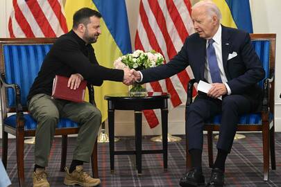 Volodymyras Zelenskis ir Joe Bidenas