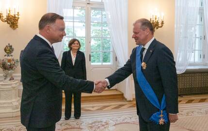 Andrzejus Duda ir Saulius Skvernelis