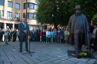 Praėjusią vasarą Kaune atidengtas paminklas Jonui Vileišiui