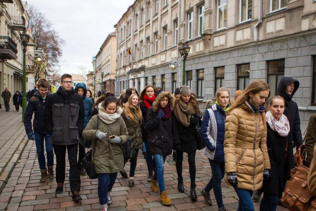 Į  Kauną atvyko Kalėdų senis