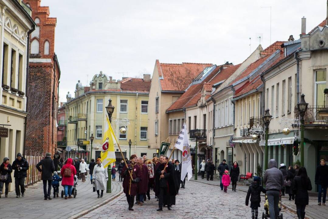 Į  Kauną atvyko Kalėdų senis