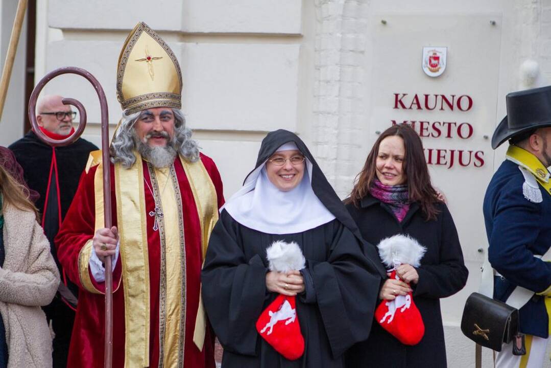 Į  Kauną atvyko Kalėdų senis