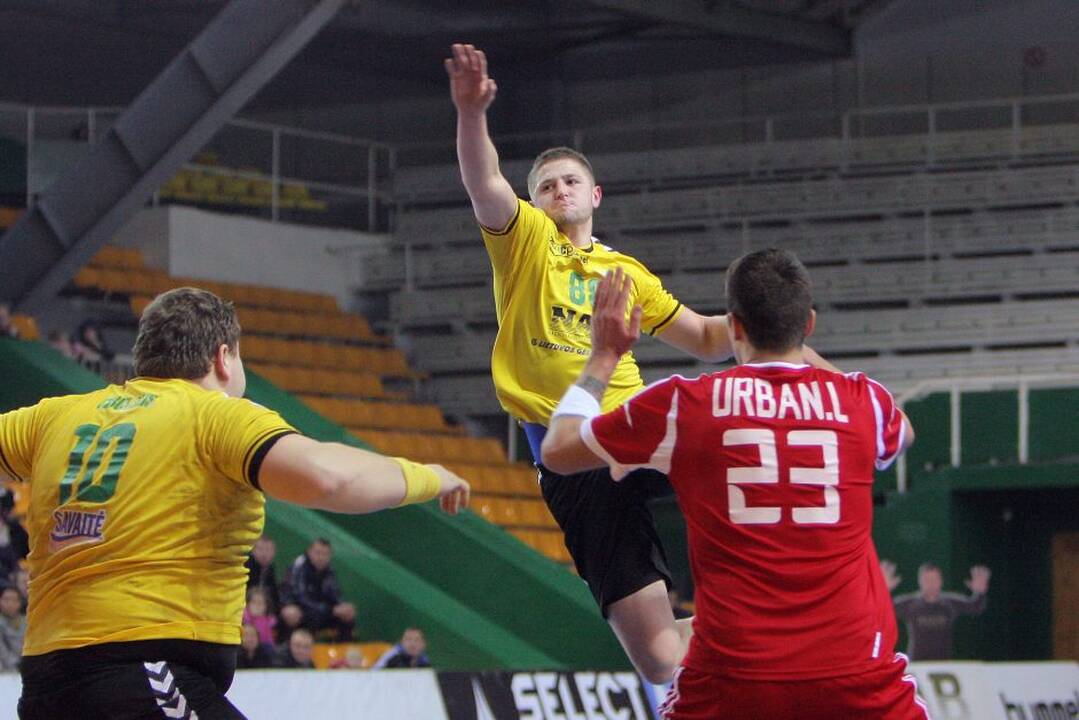 Europos vyrų rankinio čempionato atrankos rungtynėse lietuviai sužaidė lygiosiomis su slovakais.