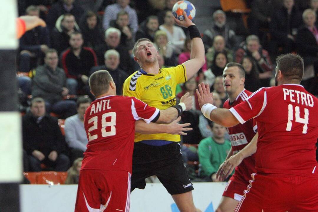 Europos vyrų rankinio čempionato atrankos rungtynėse lietuviai sužaidė lygiosiomis su slovakais.