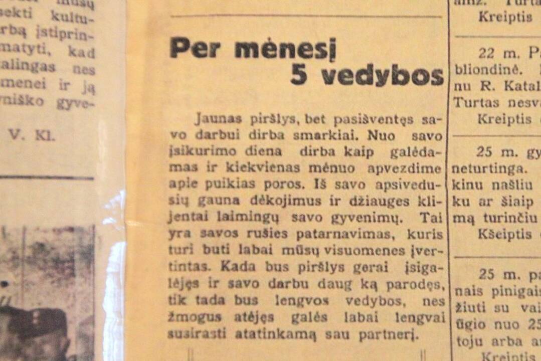 Rotušėje, Kauno miesto muziejuje, veikia šv. Valentino dienai skirta paroda „Ir jie(-ms) pasakė TAIP!“ 