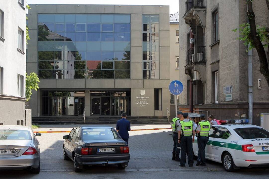 Evakuotas Kauno apygardos teismas