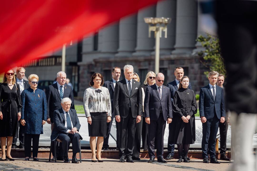 Okupacijos, genocido ir sovietmečio represijų aukų pagerbimo ceremonija