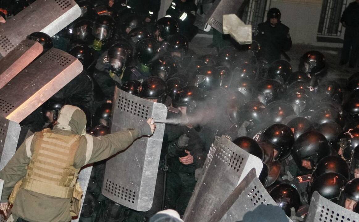Kijeve per protestus sužeista dešimtys žurnalistų