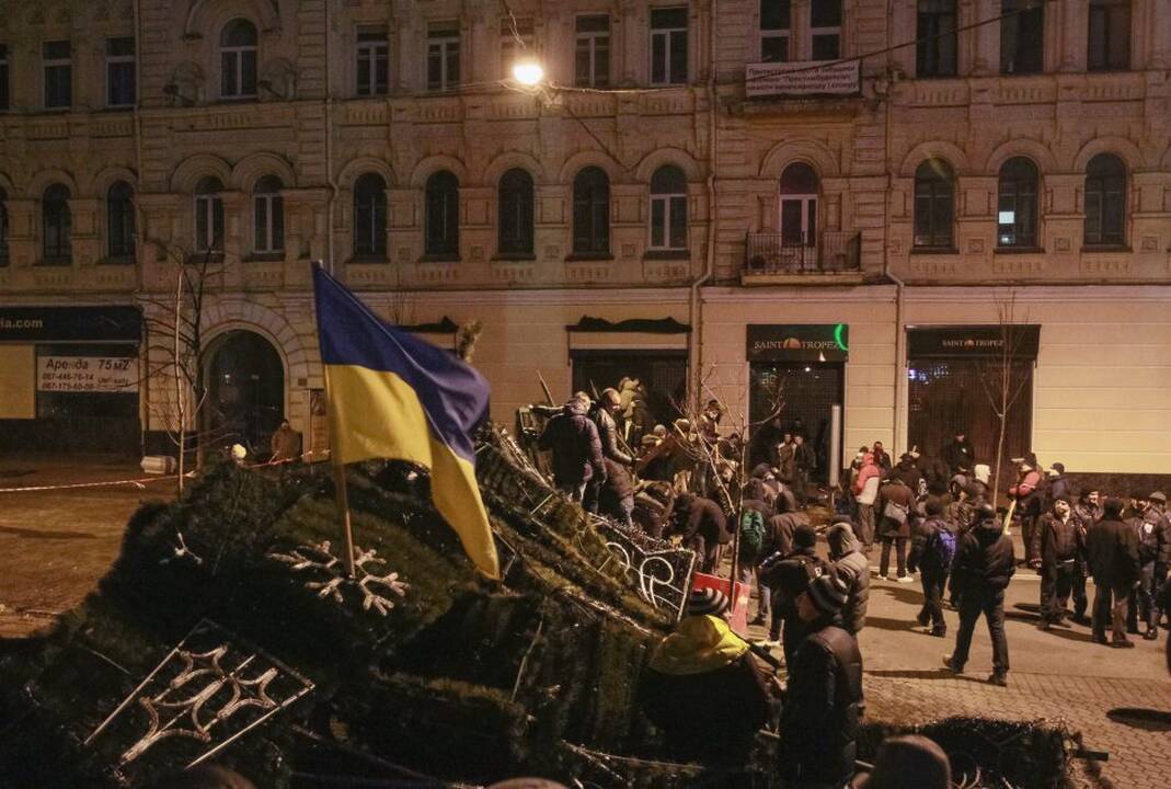 Kijeve per protestus sužeista dešimtys žurnalistų