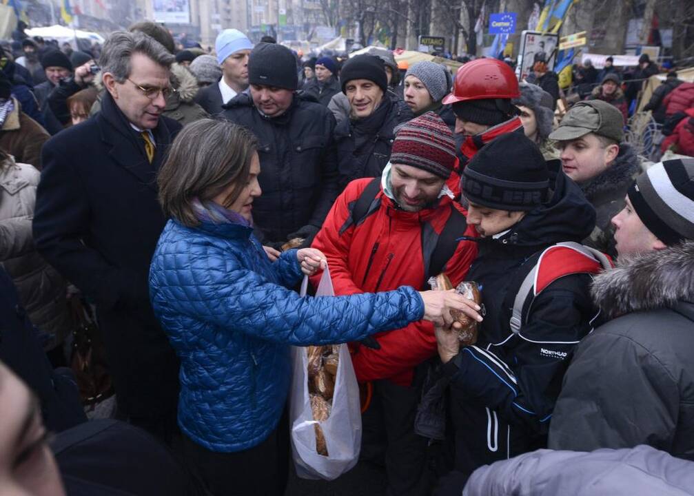 Ukrainos milicija šturmavo Nepriklausomybės aikštę Kijeve