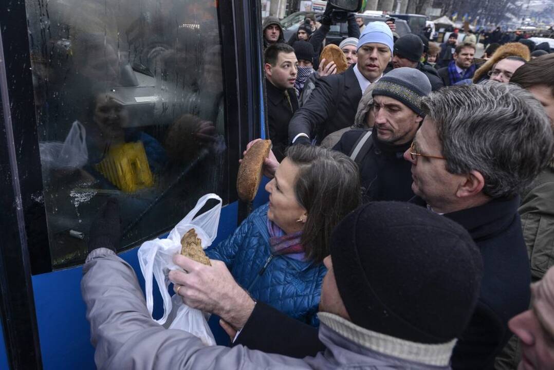 Ukrainos milicija šturmavo Nepriklausomybės aikštę Kijeve