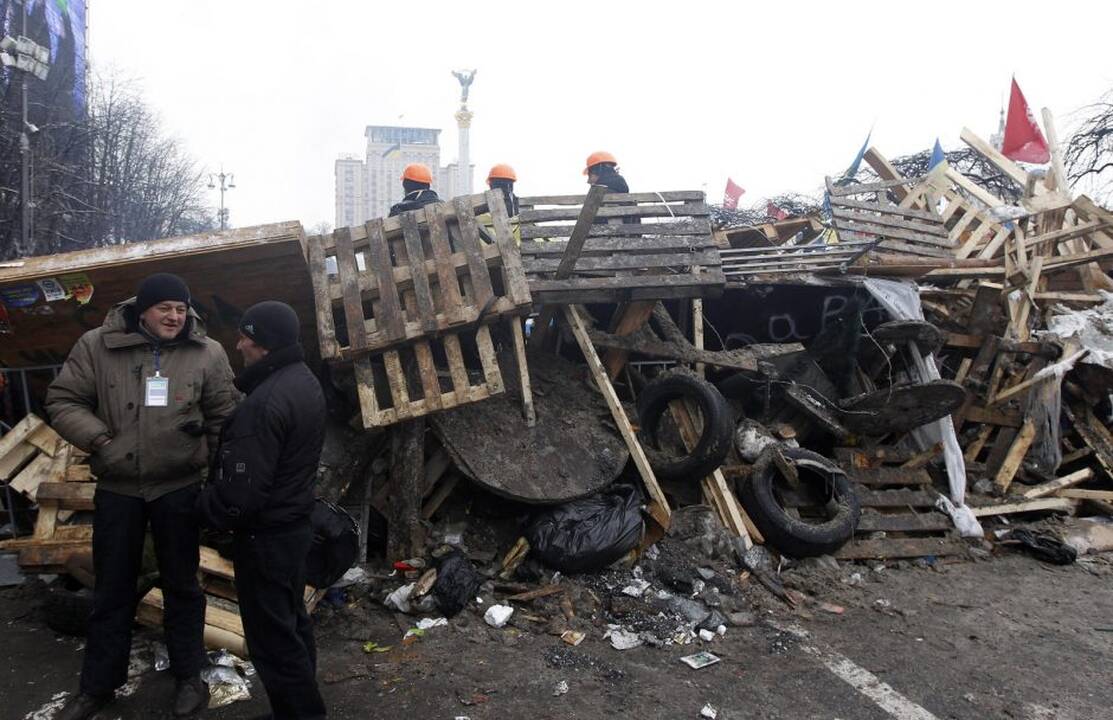 Ukrainos milicija šturmavo Nepriklausomybės aikštę Kijeve