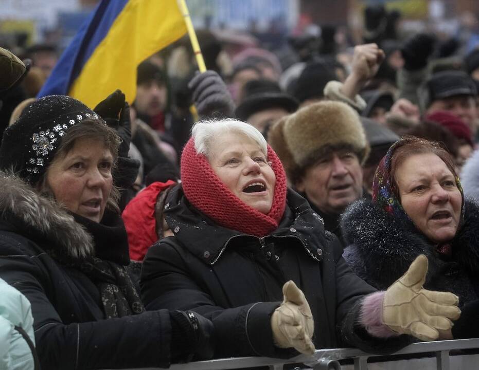 Ukrainos milicija šturmavo Nepriklausomybės aikštę Kijeve