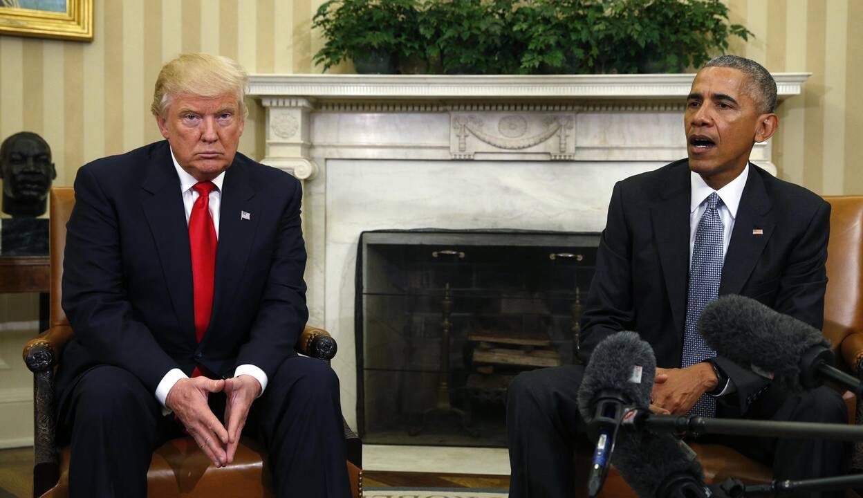 D. Trumpo ir B. Obamos susitikimas