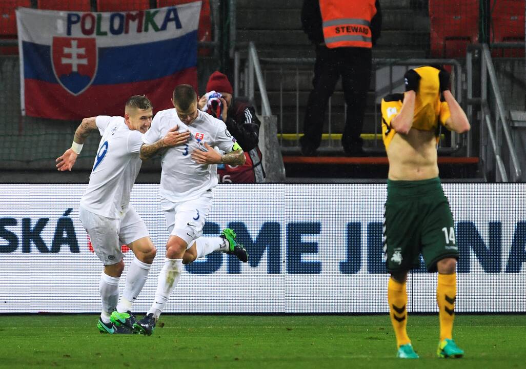 Futbolas: Slovakija - Lietuva 4:0