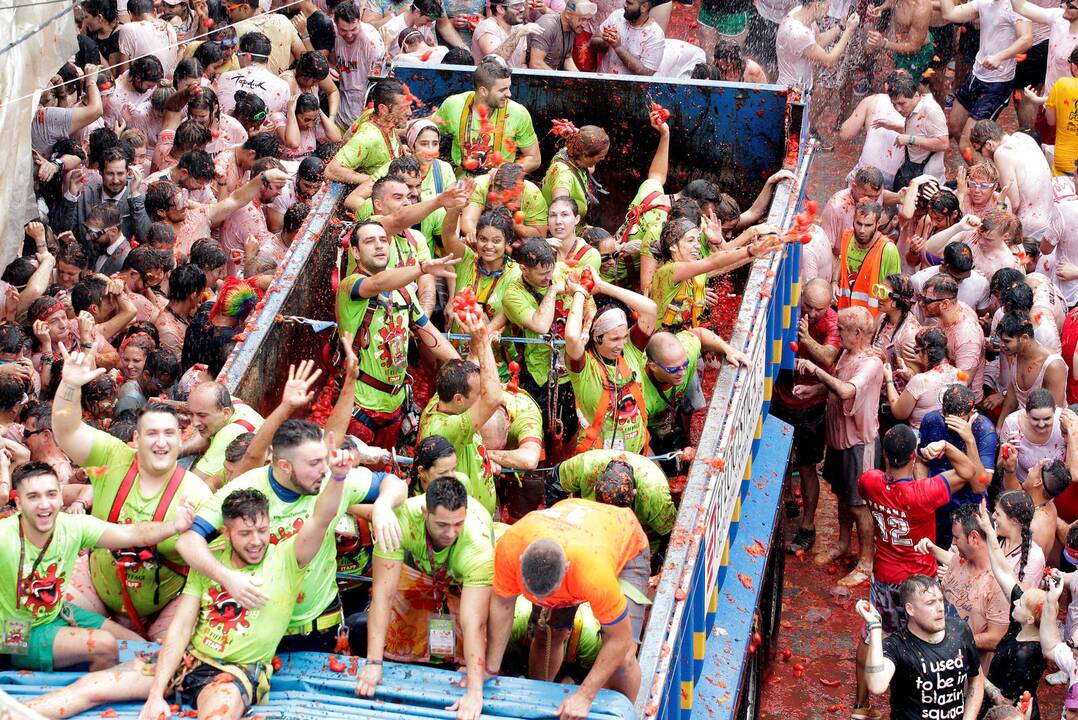 Festivalis „Tomatina“ Ispanijoje