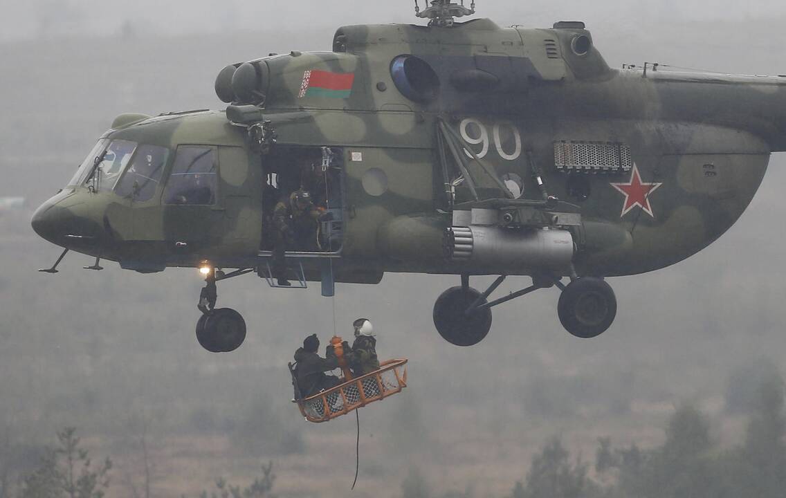 Vaizdai iš karinių pratybų „Zapad“