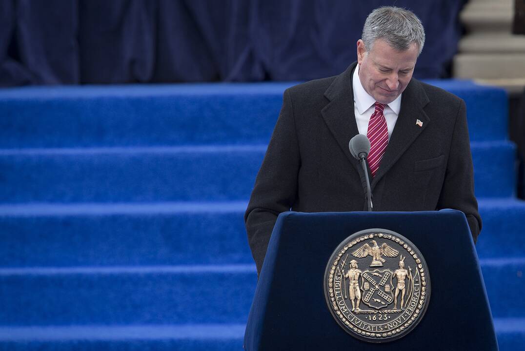 B. de Blasio prisaikdintas 109-uoju Niujorko meru