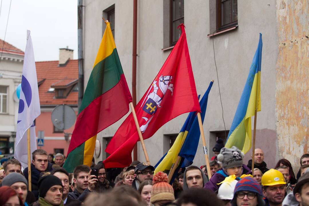 Vakare sostinėje rengiamas mitingas palaikyti Ukrainą