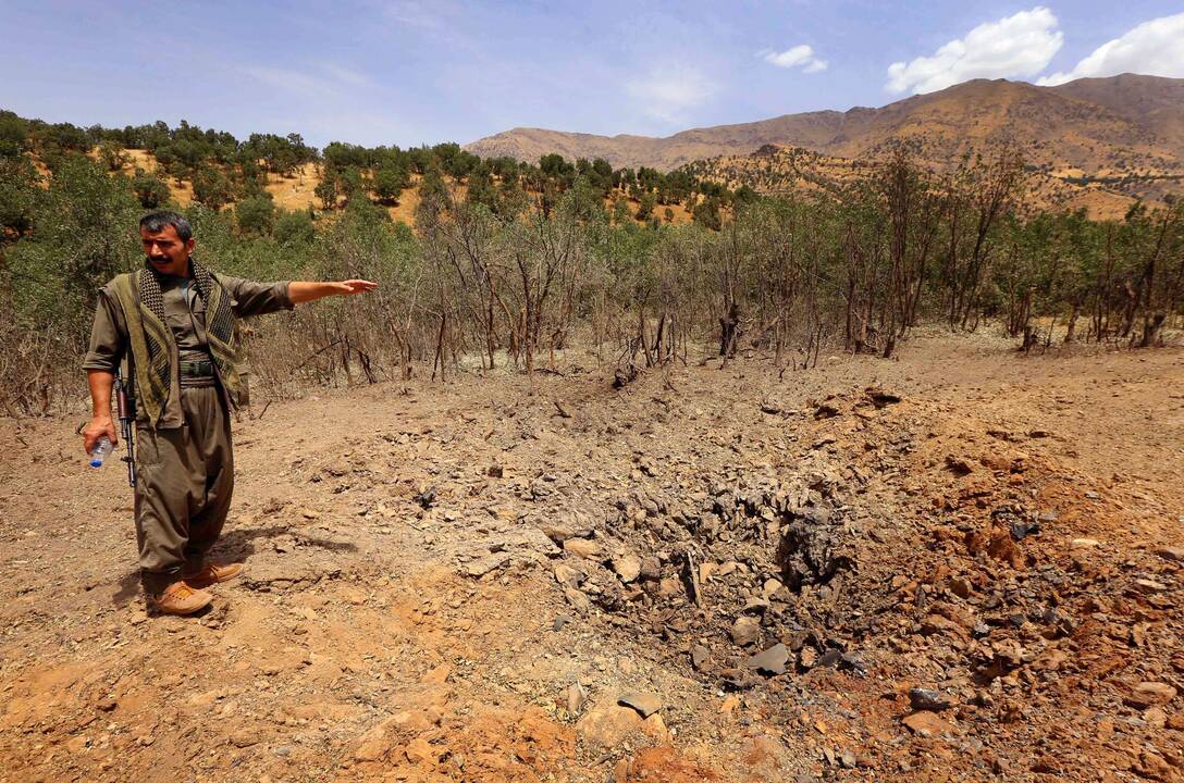 Vokietijos armija: kurdų pajėgos Irake buvo atakuotos cheminiais ginklais