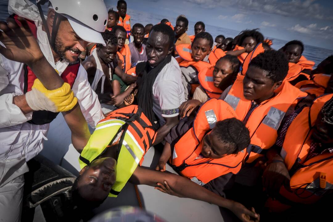 Italai vėl gelbėjo migrantus