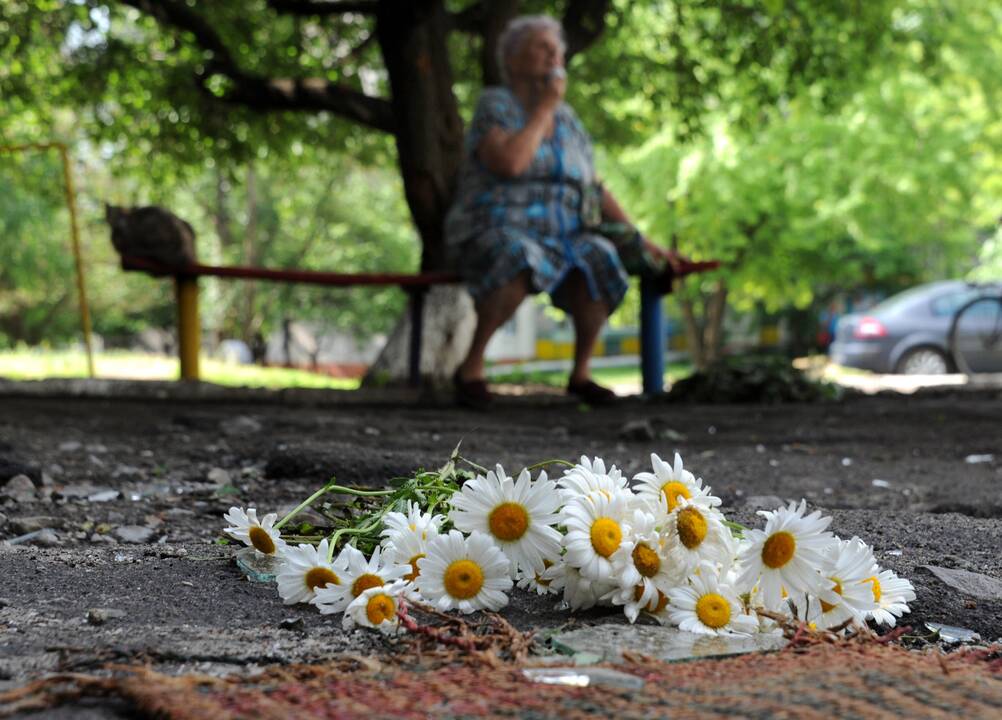 Ukrainos sukilėliams numušus vyriausybinių pajėgų sraigtasparnį žuvo 14 karių