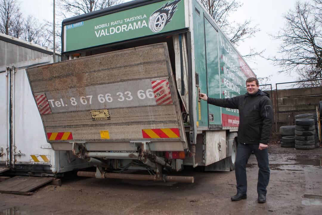 Kauniečio verslas - mobilus padangų montavimo servisas