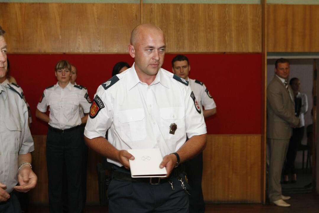 Tarnybą pradėjusių pareigūnų Priesaikos ceremonija Klaipėdoje