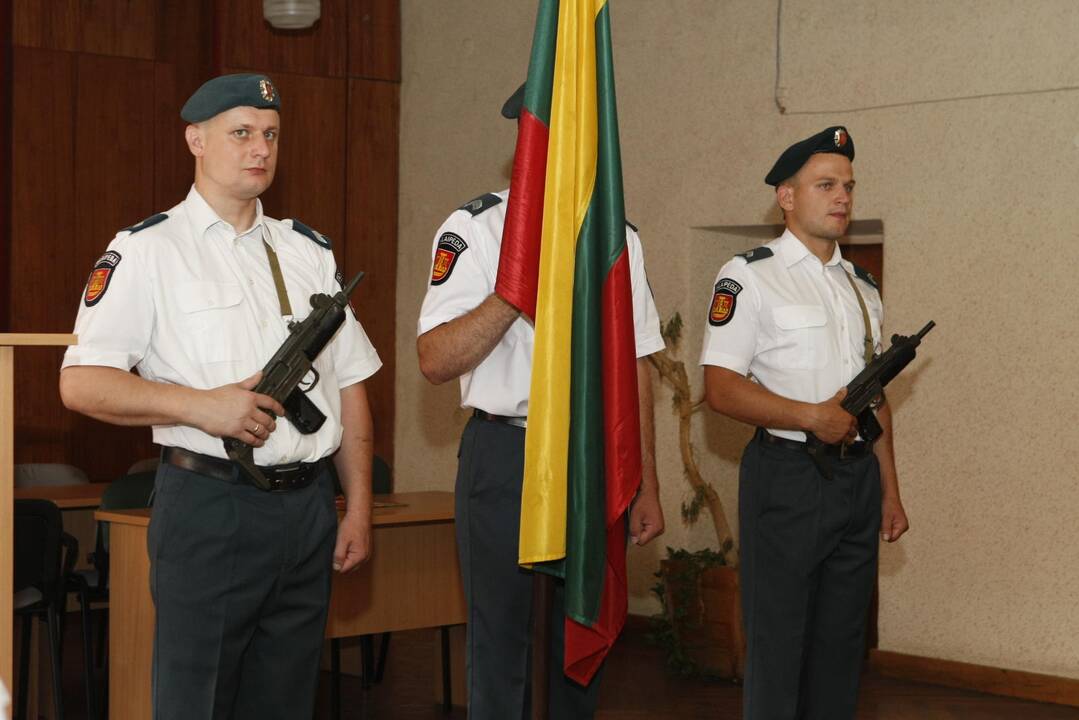 Tarnybą pradėjusių pareigūnų Priesaikos ceremonija Klaipėdoje