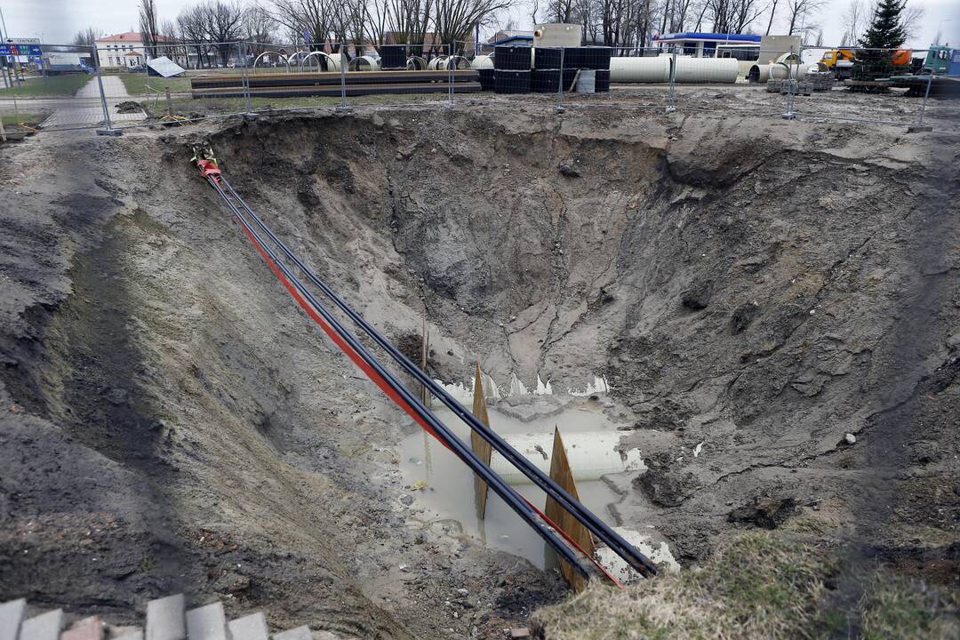 Ribojamas eismas Šilutės plente