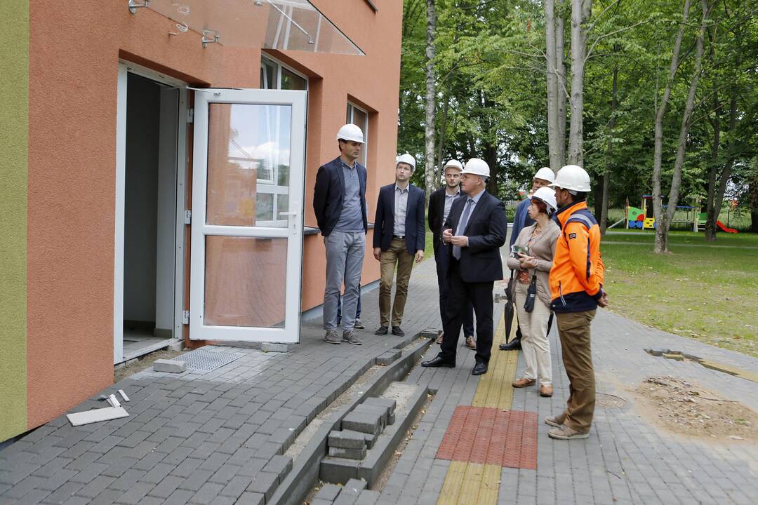 Meras apžiūrėjo darželį "Puriena"