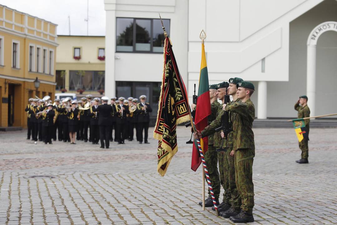 Dragūnų bataliono jubiliejaus iškilmes