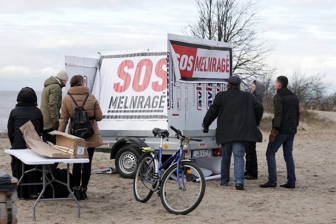 Piketas Melnragėje