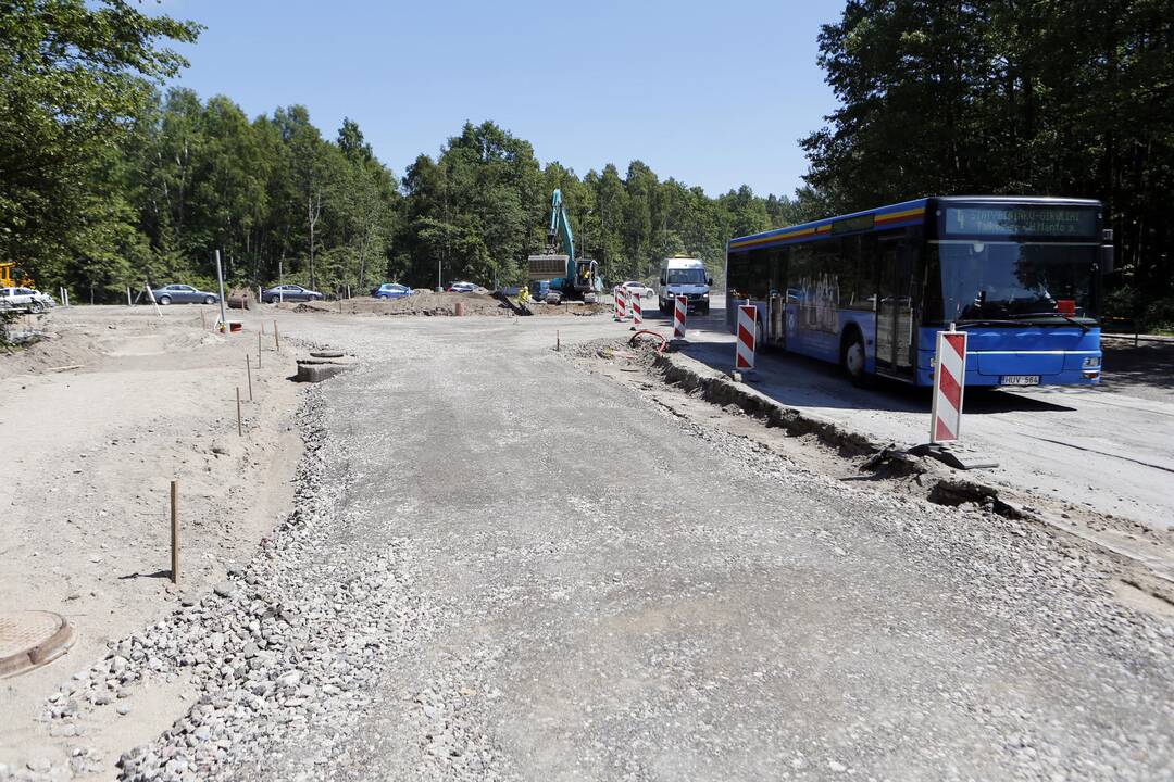 Tvarkoma Lideikio ir Pamario gatvių sankryža