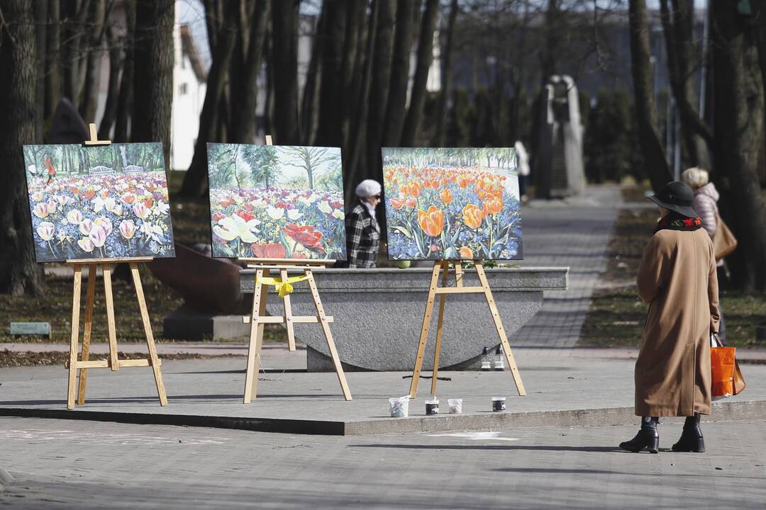 Skulptūrų parke – "Vynerio arbatėlė"