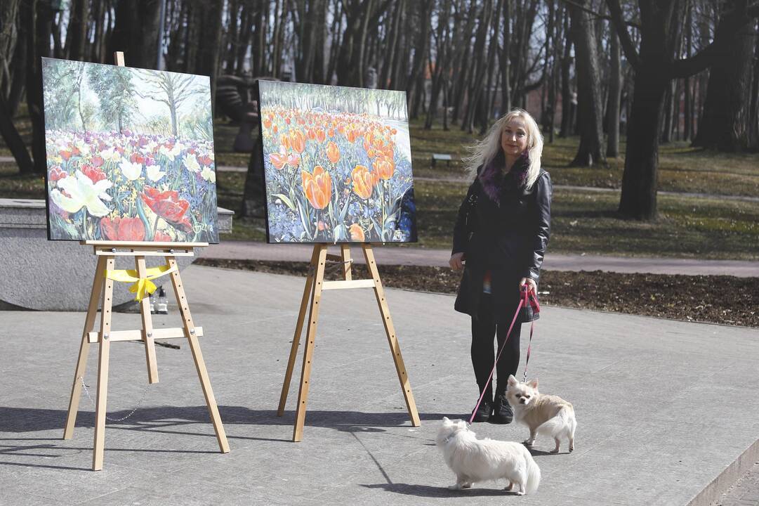 Skulptūrų parke – "Vynerio arbatėlė"