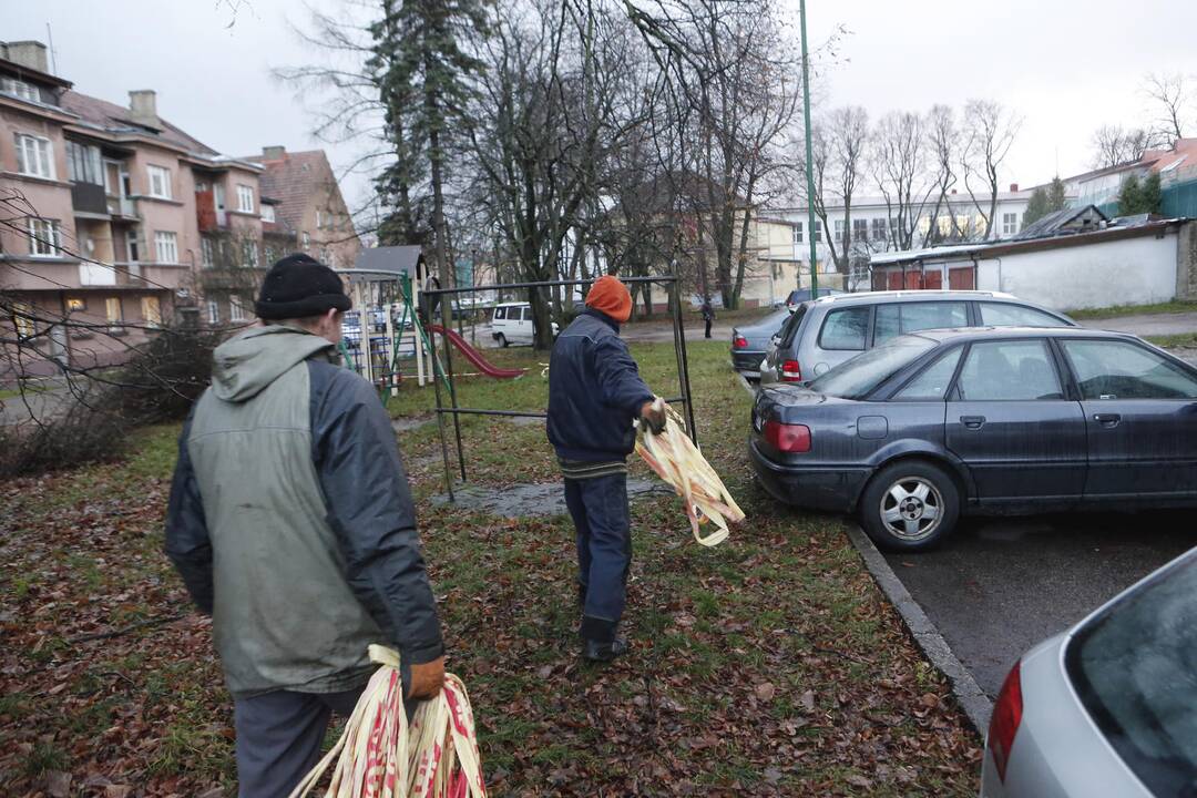 Gyventojai pasipyktino dėl kieme atliekamų darbų