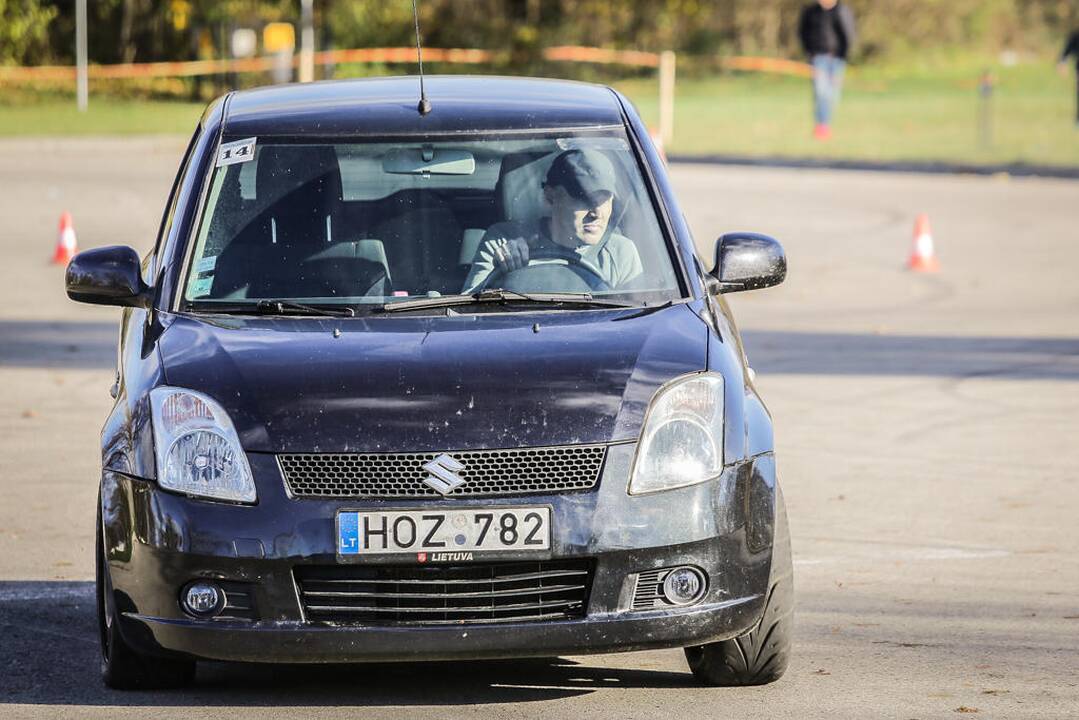 Žiemos sezoną greičio mėgėjai pasitiko „Pajūrio slalomu“