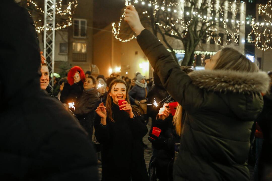 Naujametinis fejerverkas Klaipėdoje 2019