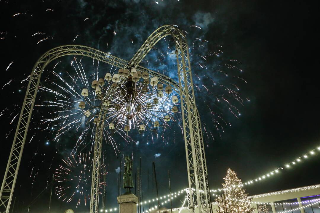 Naujametinis fejerverkas Klaipėdoje 2019