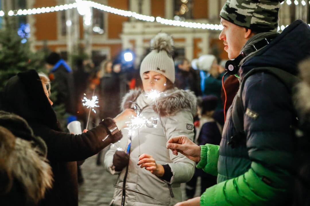 Naujametinis fejerverkas Klaipėdoje 2019