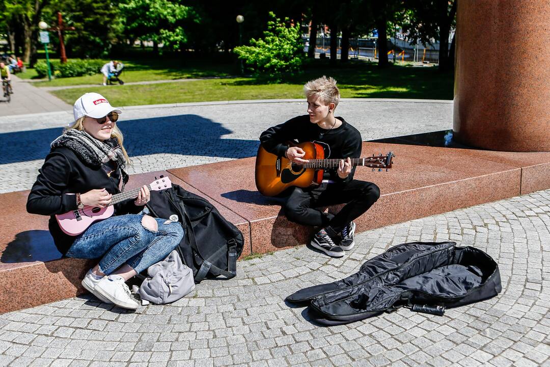 Gatvės muzika Klaipėdoje