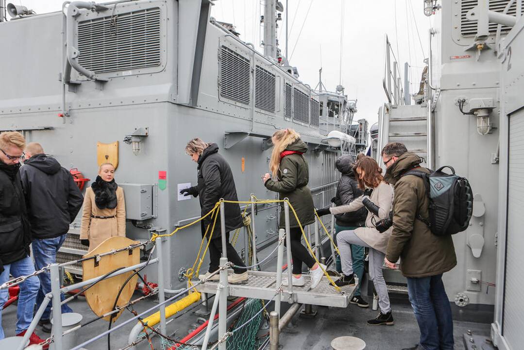 Klaipėdiečius sudomino NATO laivai