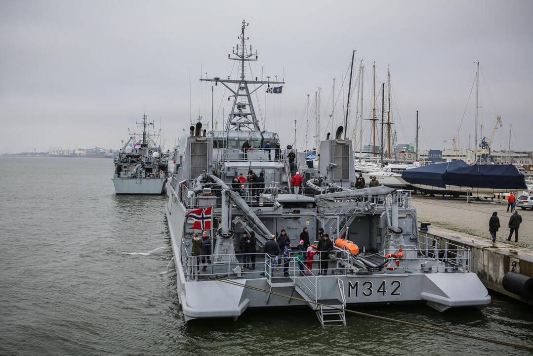 Klaipėdiečius sudomino NATO laivai