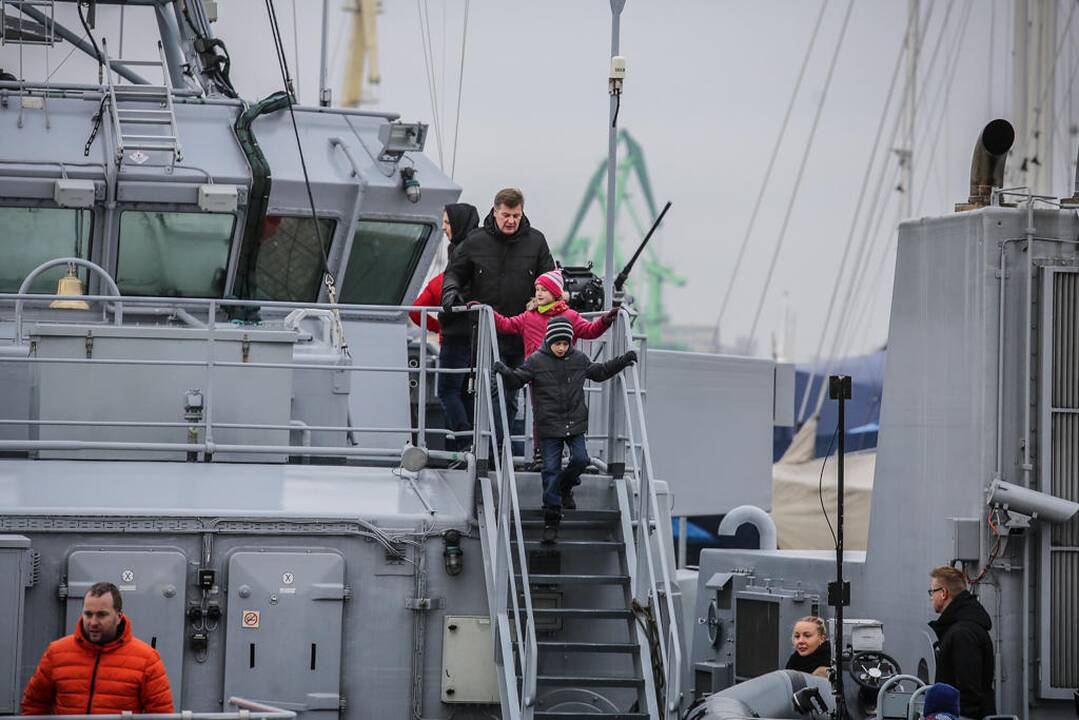Klaipėdiečius sudomino NATO laivai