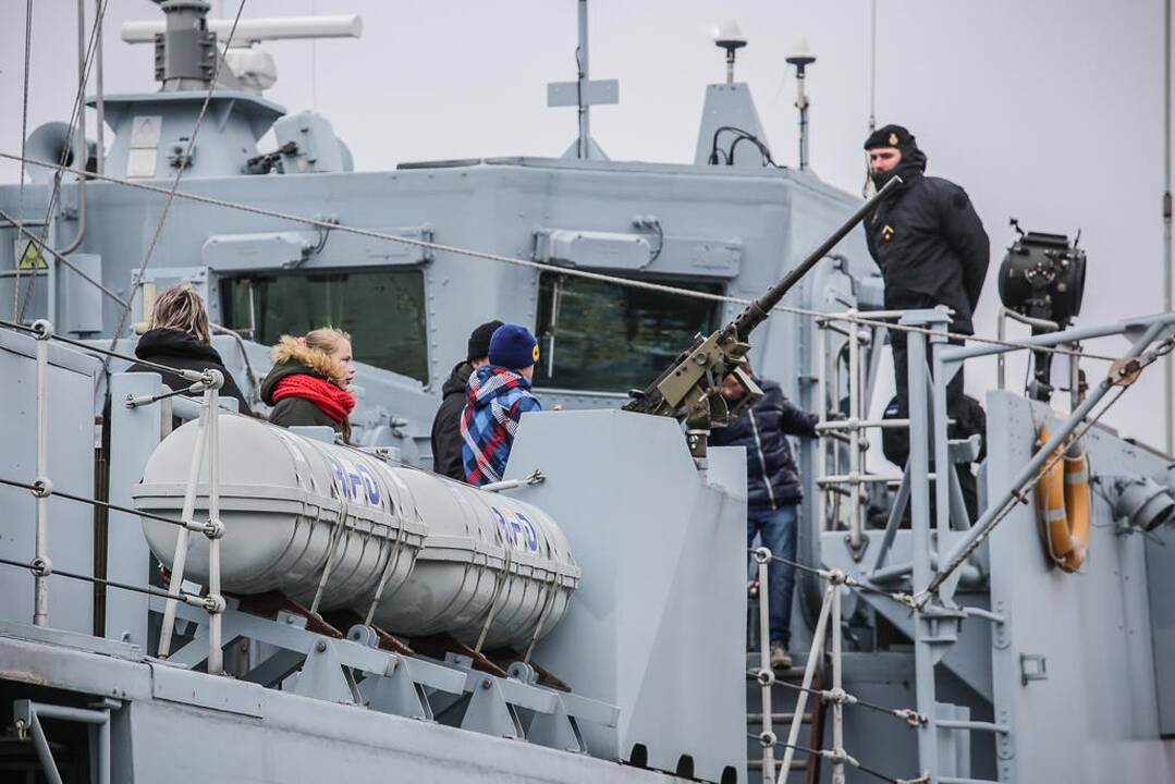 Klaipėdiečius sudomino NATO laivai