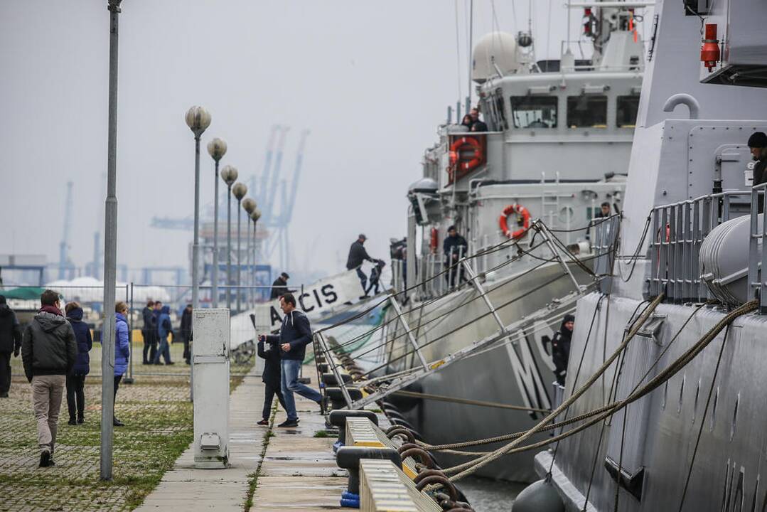 Klaipėdiečius sudomino NATO laivai