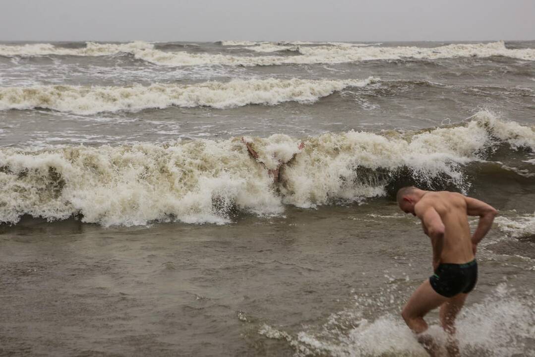 Maudynės jūroje 2017 metų rytą