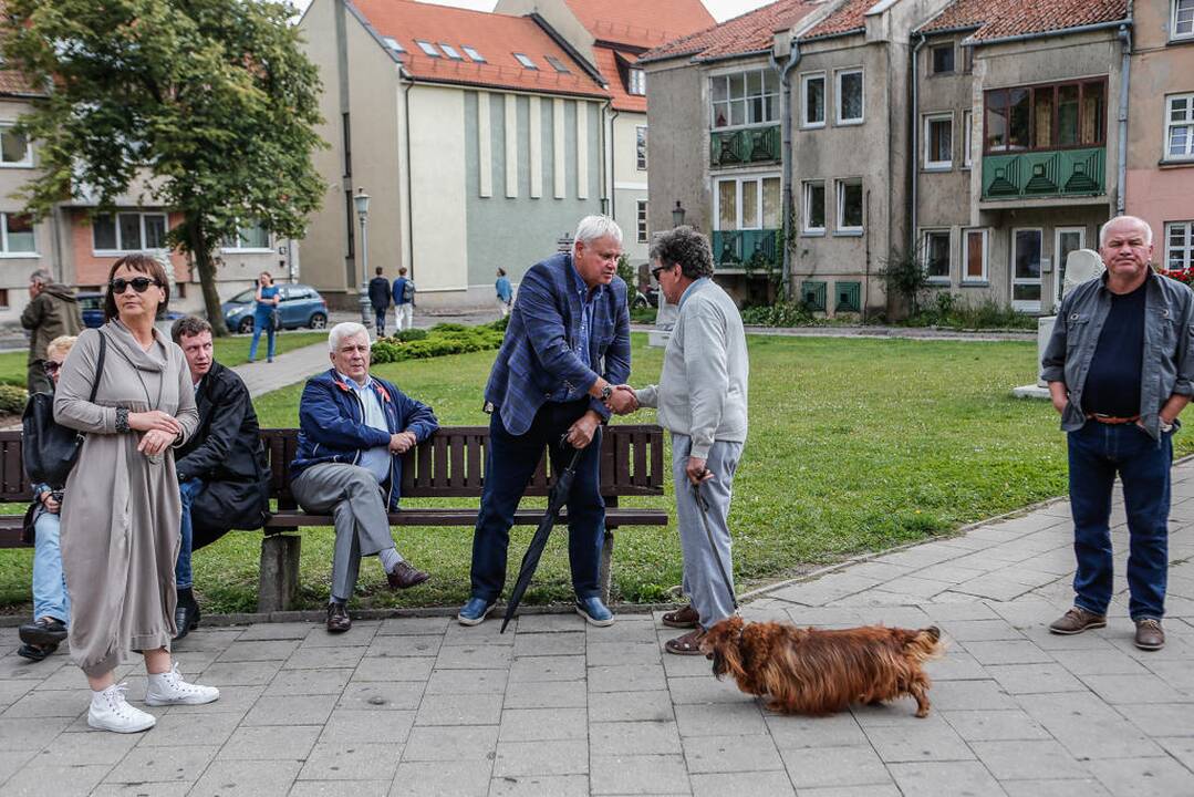 Skvere atidengtos naujos skultūros