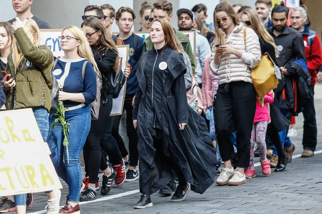 Studentų gedulo akcija